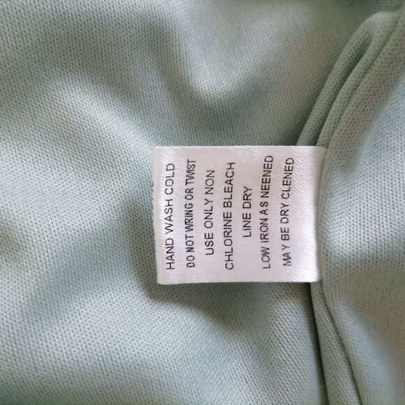 Jodifl Sage Green Ruffle Round Neck Hi Low Hem Tiered Fit & Flare Dress Size L - Picture 5 of 5